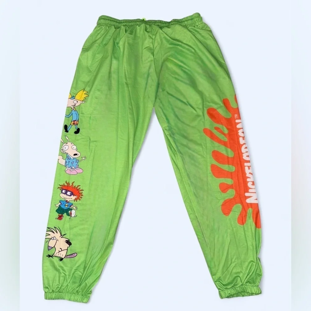 Women’s Neon Orange 🧡Slime Joggers w/ Graphic Design Size XXL ~ NEW, NEVER WORN - Picture 7 of 14